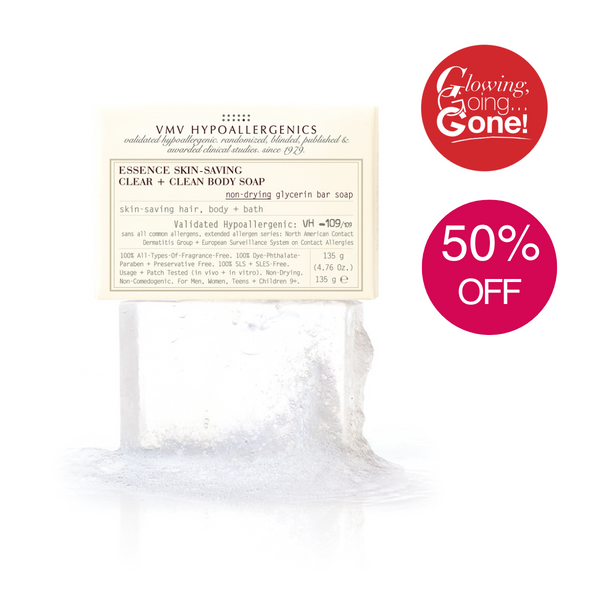 Essence Skin-Saving Clear + Clean Body Soap: Non-Drying Glycerin Bar Soap