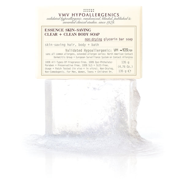 Essence Skin-Saving Clear + Clean Body Soap: Non-Drying Glycerin Bar Soap